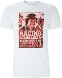 Barbour Steve Mcqueen Racing Printed Tshirt - Lyst