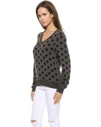 Wildfox Little Hearts Pullover - Holiday - Lyst