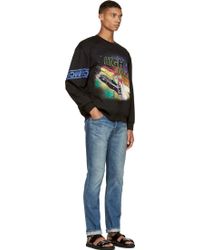 McQ by Alexander McQueen Black High Rollin Print Crewneck Sweatshirt - Lyst