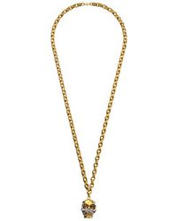 Alexander McQueen Puzzle Skull Pendent - Lyst