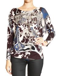 Emilio Pucci Manica Lunga Dettaglio Borchie Stampa Appaloosa - Lyst