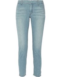 Textile Elizabeth And James Quincy Mid-Rise Straight-Leg Jeans - Lyst