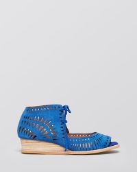Jeffrey Campbell Open Toe Demiwedge Sandals - Rodillo - Lyst