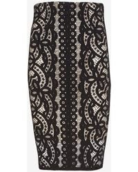 Lover Libra Japanese Lace Pencil Skirt - Lyst