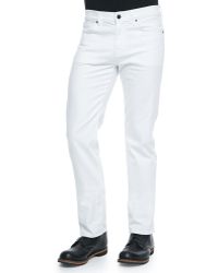 7 For All Mankind Slimmy White Jean - Lyst