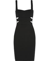 Narciso Rodriguez Cutout Ribbed Stretch-Knit Dress - Lyst