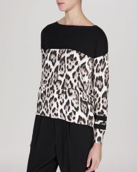 Karen Millen Sweater - Leopard Print - Lyst