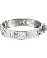 Alexander McQueen Pierced Skull Bangle - Lyst