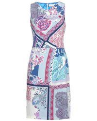 Etro Printed Wool Dress - Lyst