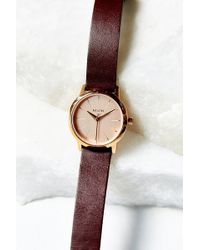 Nixon Kenzi Leather Watch - Lyst