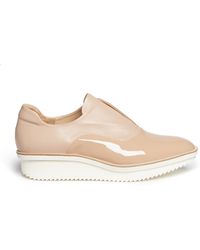 Reed Krakoff Patent Leather Platform Skate Slip-Ons - Lyst