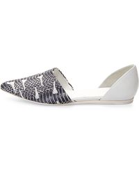Vince Nina Snake-Embossed Skimmer - Lyst