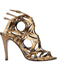 Pierre Hardy Lacey Geometric-Cutout Sandals - Lyst