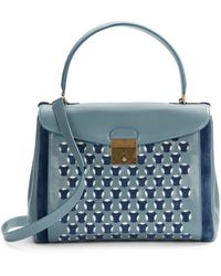 Marc Jacobs Metropolitan Perforated Satchel - Lyst