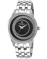 Thierry Mugler Women'S Silver-Tone Steel Black Dial - Lyst