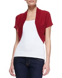 Michael Kors Cashmere Short-Sleeve Shrug - Lyst