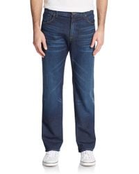 7 For All Mankind Carsen Straight-Leg Jeans - Lyst