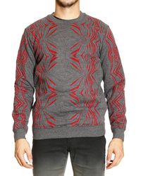 Roberto Cavalli Felpa Girocollo Jaquard Fantasia - Lyst