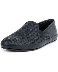 Bottega Veneta Woven Leather Skate Shoe - Lyst