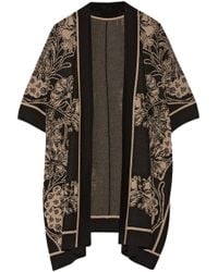 Anna Sui Arcadia Intarsia Wool-Blend Kimono - Lyst