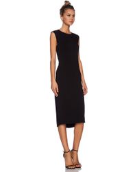Enza Costa Twist Back Midi Dress - Lyst