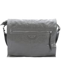 Balenciaga Grey Lambskin Classic Utility Bag - Lyst