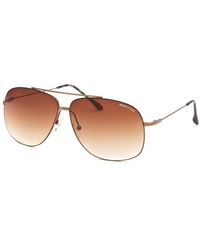 Kenneth Cole Reaction Men'S Aviator Brown Sunglasses - Lyst
