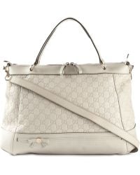 Gucci Embossed Logo Tote - Lyst