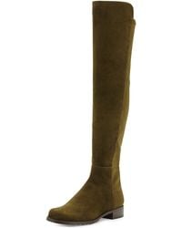 stuart weitzman green boots
