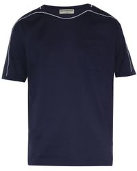 Balenciaga Contrast-Piping Jersey T-Shirt - Lyst