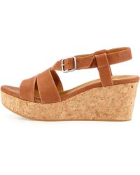 Coclico Manga Leather Strappy Wedge - Lyst