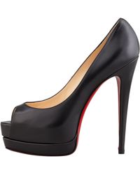 Christian Louboutin Palais Royal Red-Sole Platform Pump - Lyst