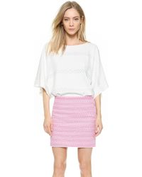 Jay Ahr Studded Satin Top - White - Lyst