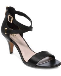Vince Camuto Tate Strappy Leather Sandals in Black (black leather) | Lyst