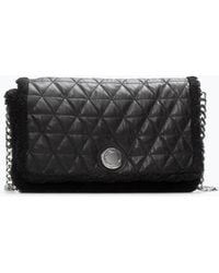 Zara Quilted Leather City Bag in Black | Lyst
