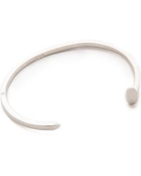 Giles & Brother Mini Railroad Spike Bracelet - Rhodium - Lyst