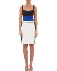 Narciso Rodriguez V-Neck Panel Dress - Lyst