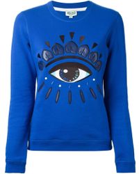Kenzo Eye Cotton Sweatshirt - Lyst