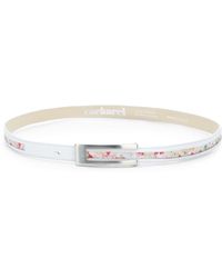 Cacharel Floral Print & Leather Belt - Lyst