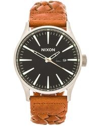 Nixon The Sentry Leather - Lyst
