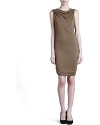 Donna Karan New York Layered Asymmetric Dress - Lyst