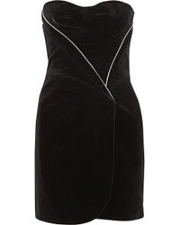 Jill Stuart Emily Wrap-Effect Velvet Dress - Lyst