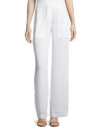 Donna Karan New York Full-Leg Easy Pants - Lyst