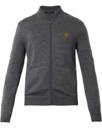 Gucci Wool Zip Sweater - Lyst