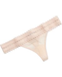 La Perla Murano Lace-Trim Thong - Lyst