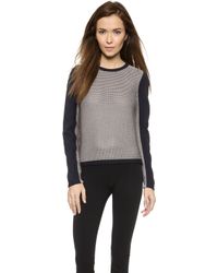 Helmut Lang Fine Cord Pullover - Glacier - Lyst