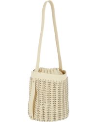 Paco Rabanne Leather & Chain Mail Bucket Bag - Lyst
