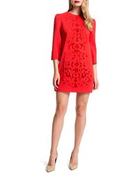Cynthia Steffe Anya Lace-Front Mini Dress - Lyst