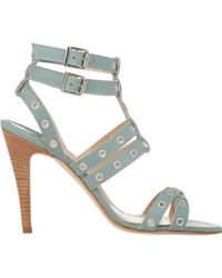 Manolo Blahnik Embellished Ming Gladiator Sandals - Lyst