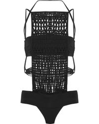 La Perla Ethno Soutache Cutout Swimsuit - Lyst